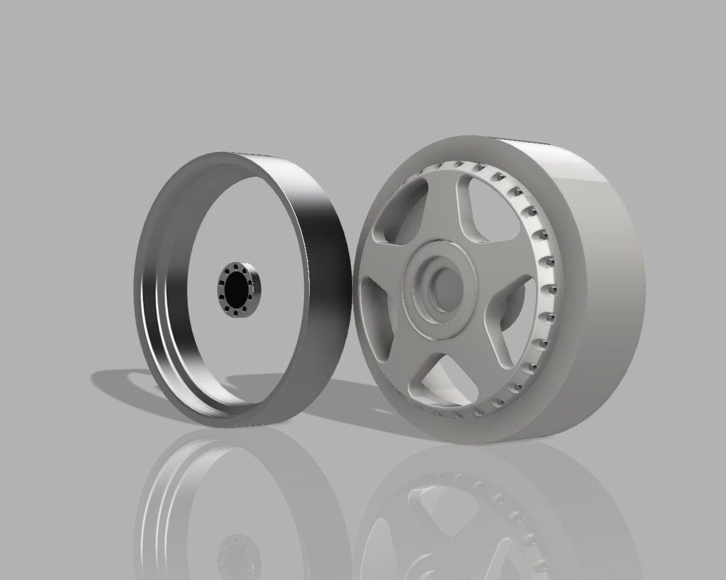 1/24 プラモデル ホイール ケーニッヒIMP タイプ