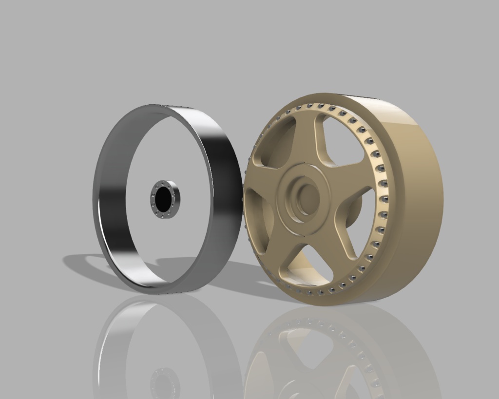 1/24 プラモデル ホイール ケーニッヒ WRV タイプ