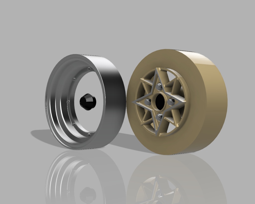 1/24 プラモデル ホイール スターシャーク タイプ