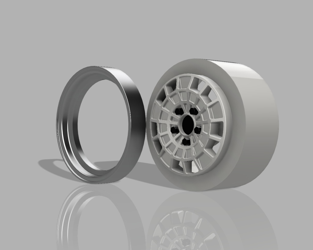1/24 プラモデル ホイール トスコ 15 タイプ