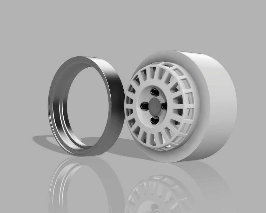 1/24 プラモデル ホイール BBRタイプ