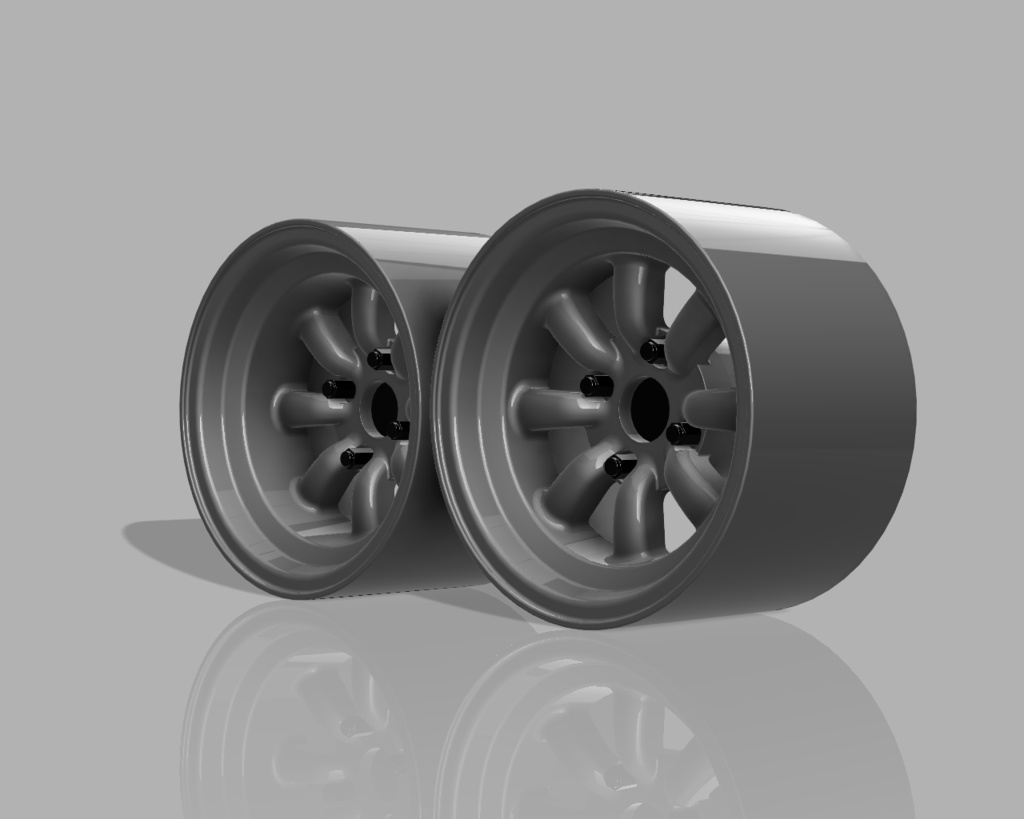 1/24 プラモデル ホイール 神戸製鋼マグ タイプ