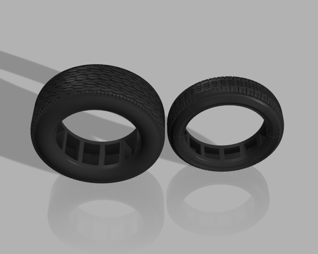 1/24 プラモデル タイヤ Wideoval タイプ