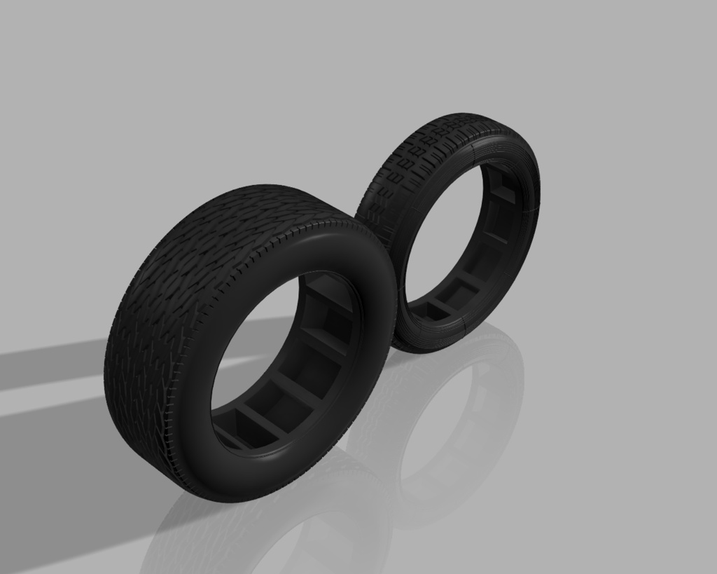 1/24 プラモデル タイヤ Wideoval タイプ