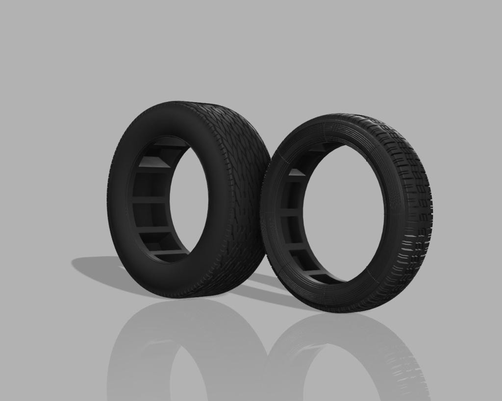 1/24 プラモデル タイヤ Wideoval タイプ