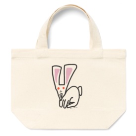 さんかくウサギ トートバッグ