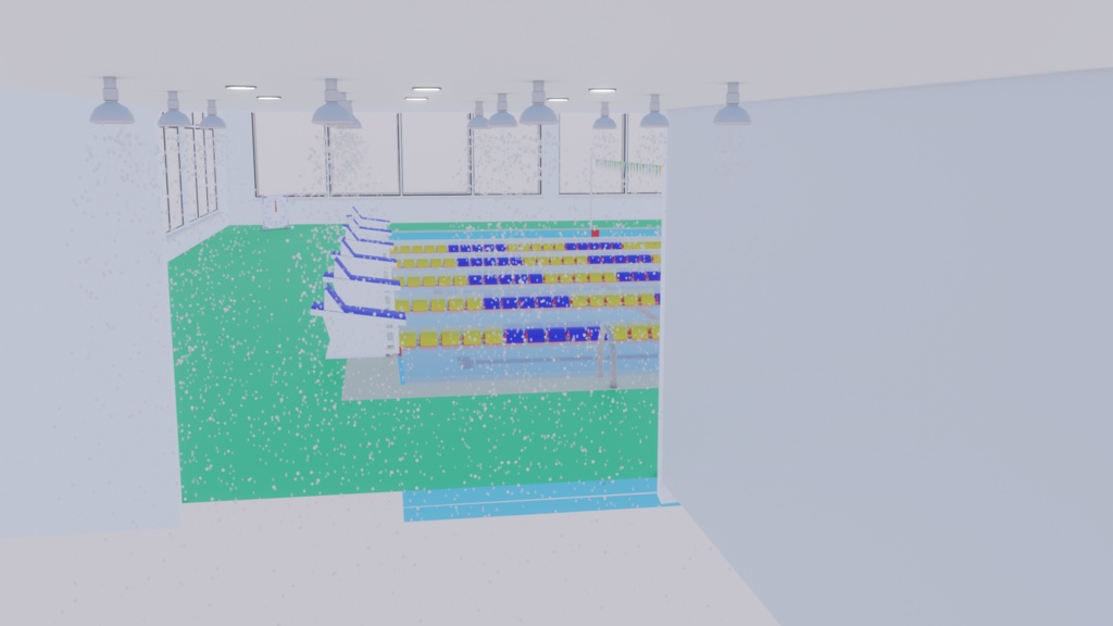(3Dモデル)スイミングスクールプール