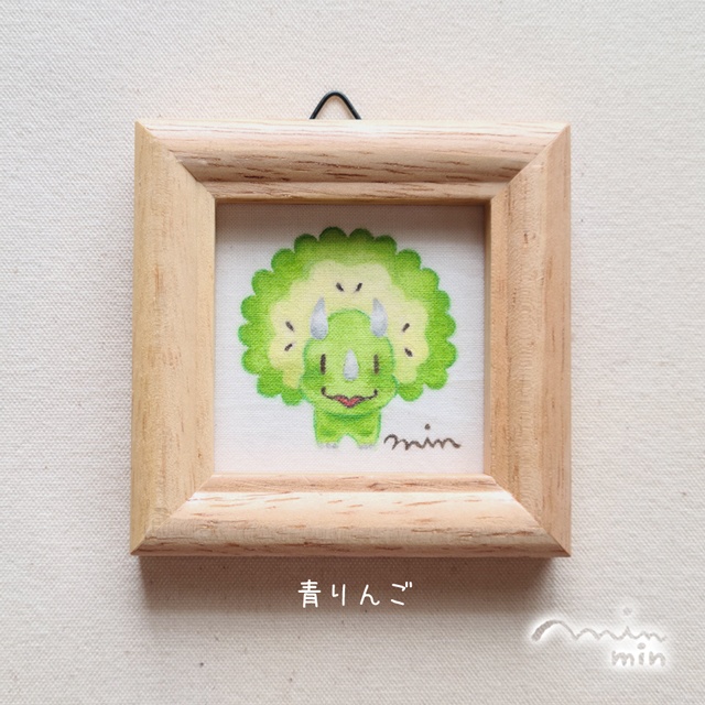 ミニ原画 おっとりけらとぷす りんご🍎🍏