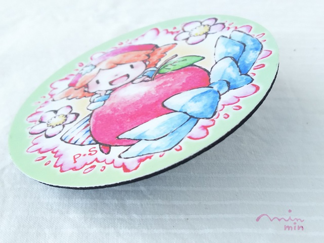 ポムとりんご コースター