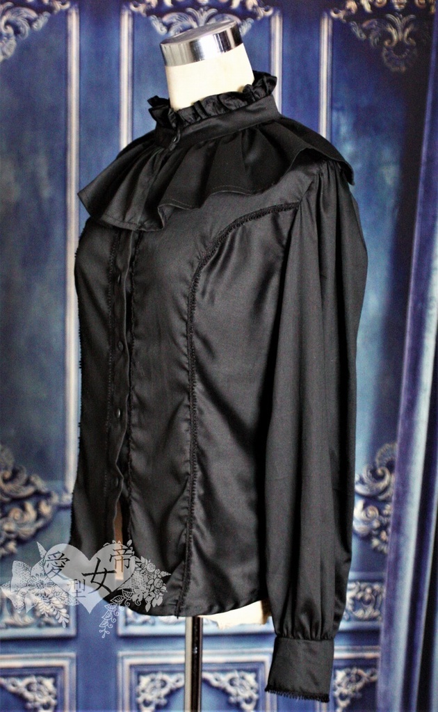 フリルカーラーブラウス