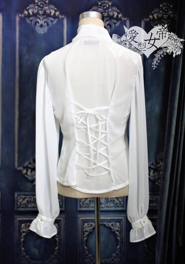 シフォンボウタイブラウス