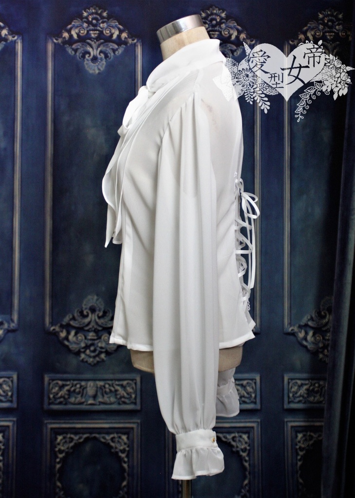 シフォンボウタイブラウス