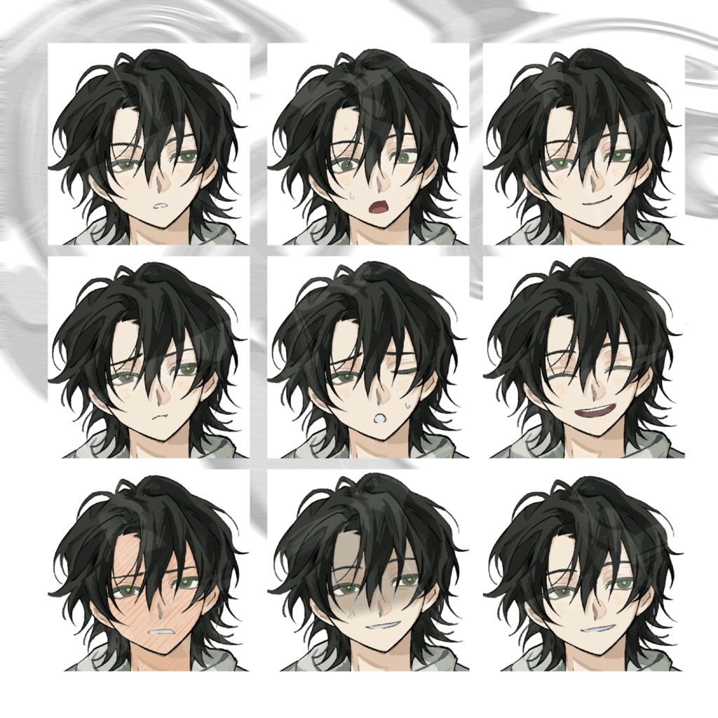 立ち絵素材2【表情10種】