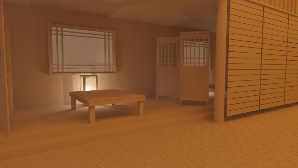 【3DCG素材】中国風 大衆食堂