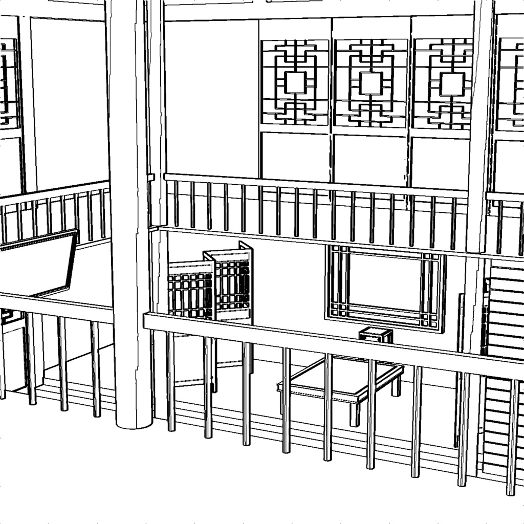 【3DCG素材】中国風 大衆食堂