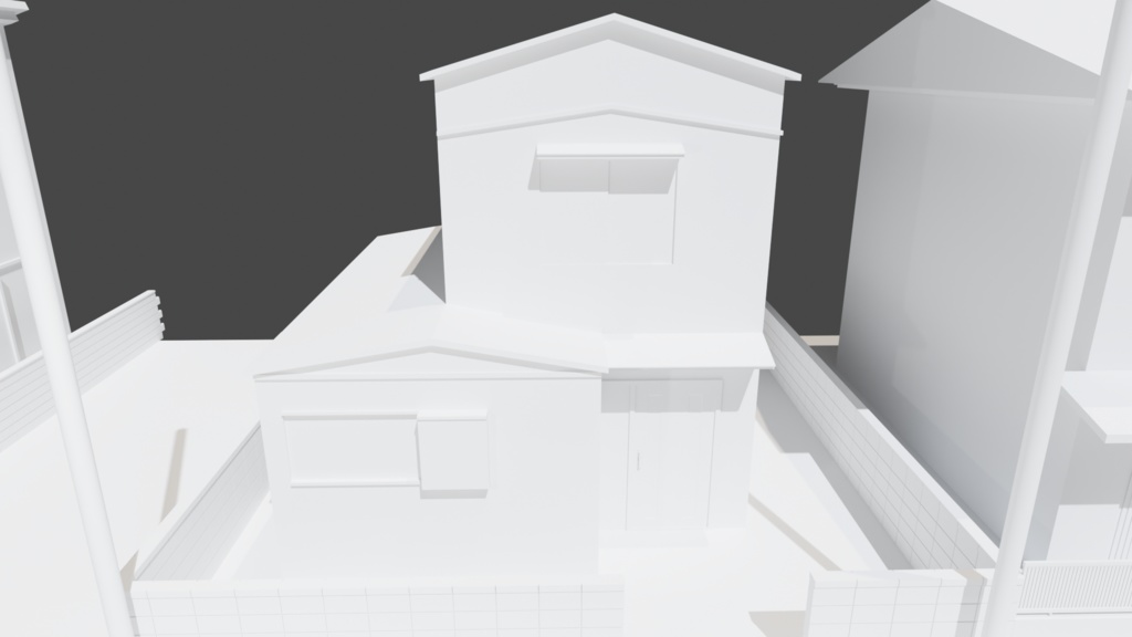 【3DCG素材】住宅街