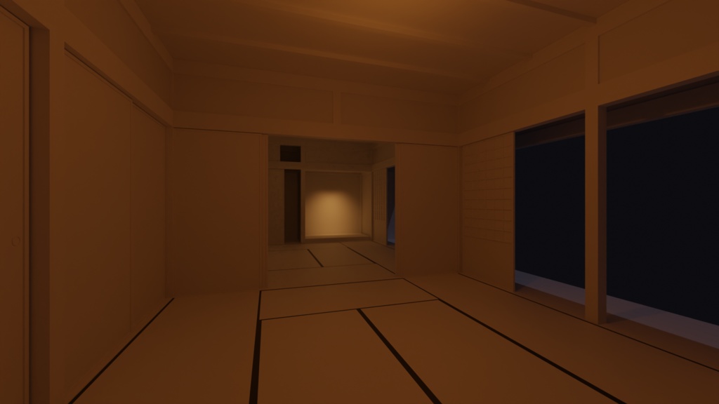 【3DCG素材】和室+縁側