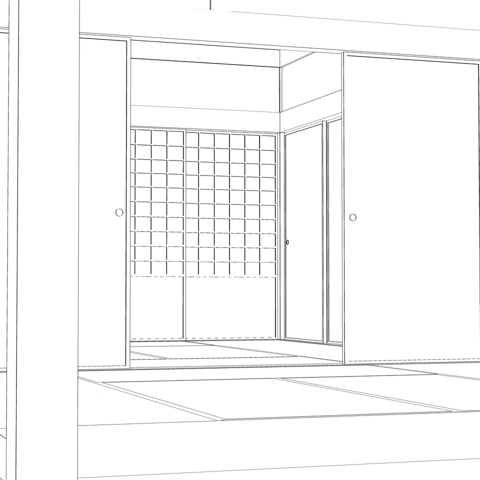 【3DCG素材】和室+縁側