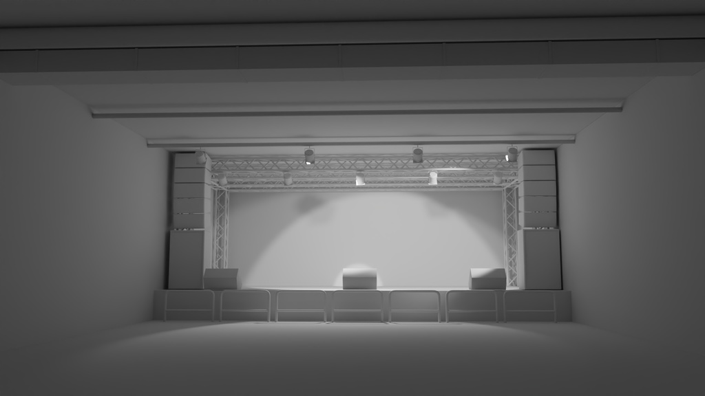 【3DCG素材】ライブステージ