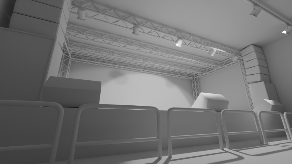 【3DCG素材】ライブステージ