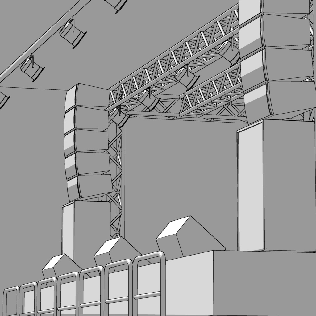 【3DCG素材】ライブステージ