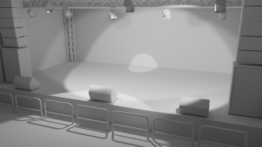 【3DCG素材】ライブステージ