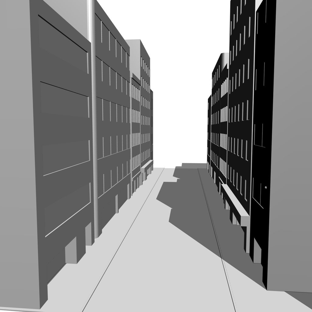 【3DCG素材】雑居ビル