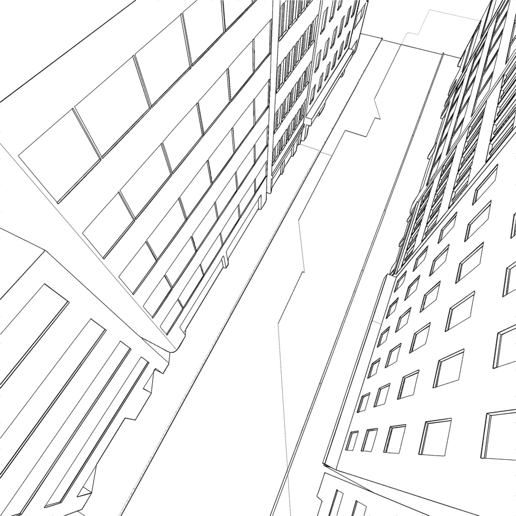 【3DCG素材】雑居ビル