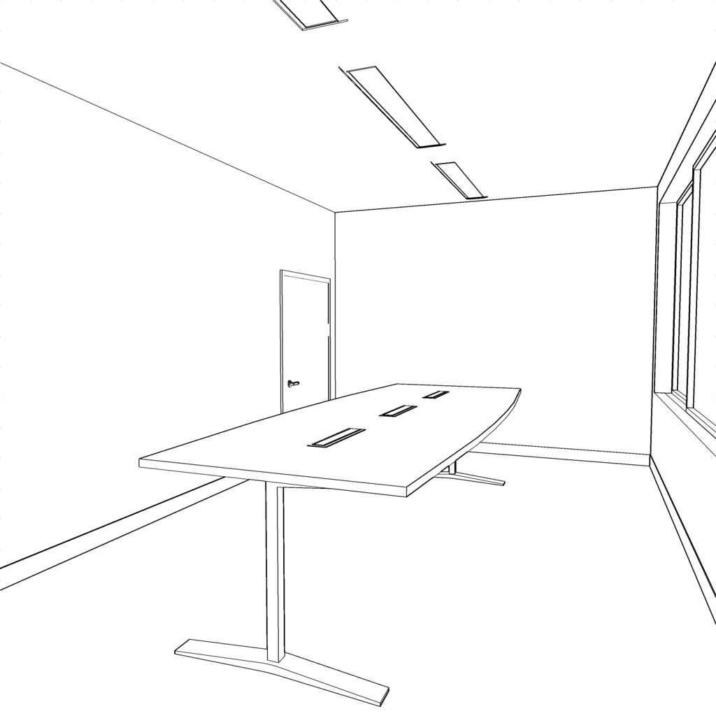 【3DCG素材】オフィスの会議室