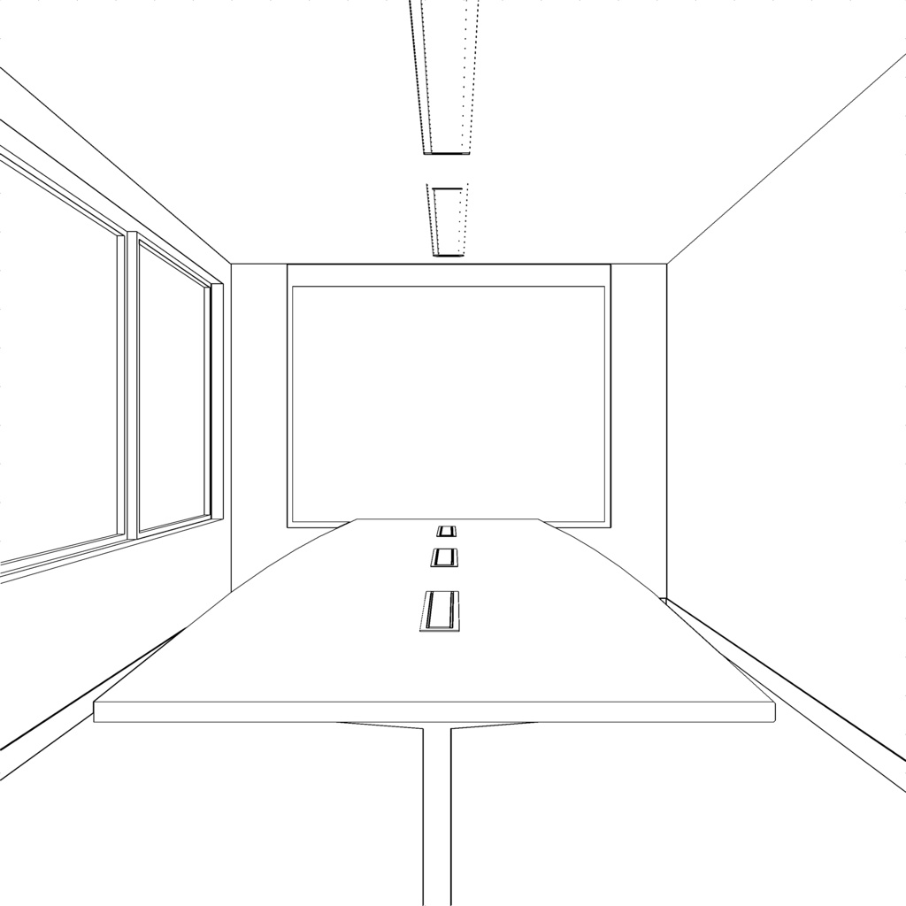 【3DCG素材】オフィスの会議室