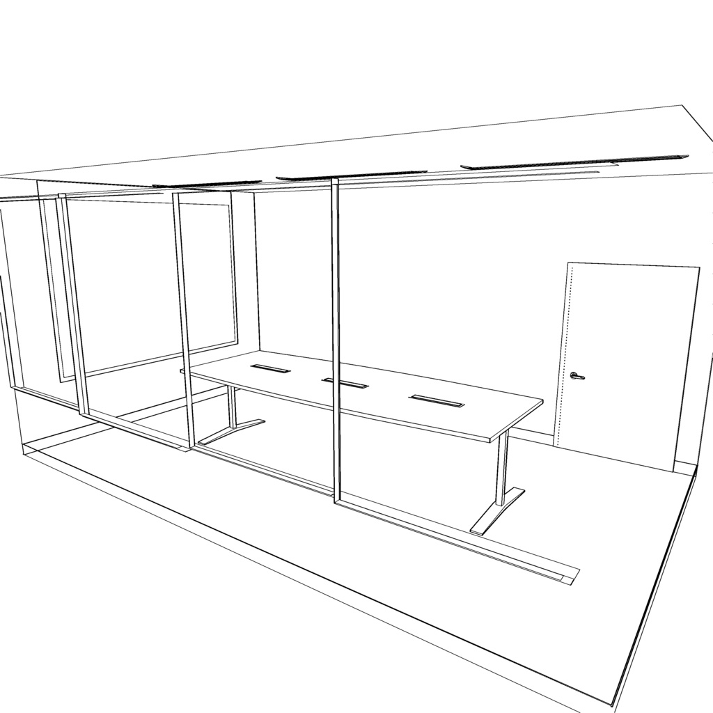 【3DCG素材】オフィスの会議室