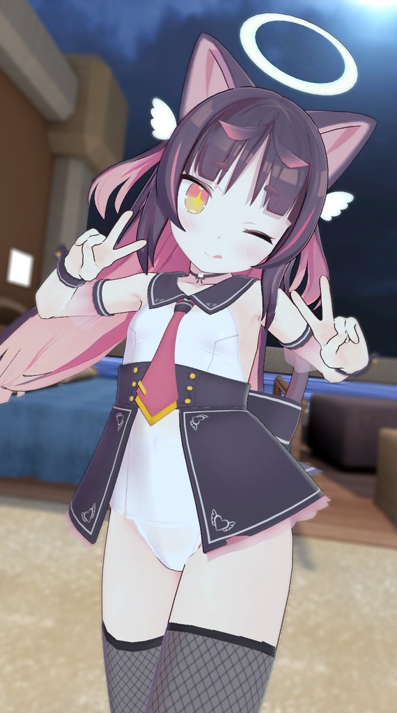 【猫山苗ちゃん用】魔法天使風セーラースク水