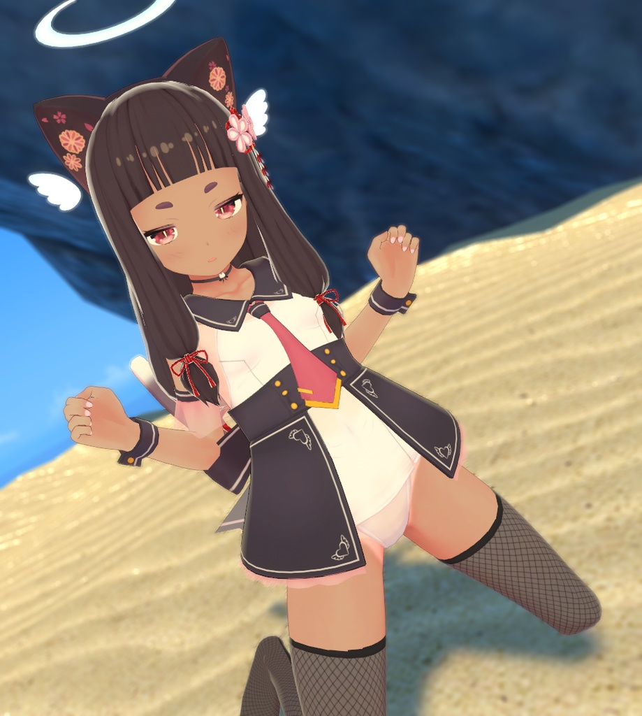 【猫山苗ちゃん用】魔法天使風セーラースク水