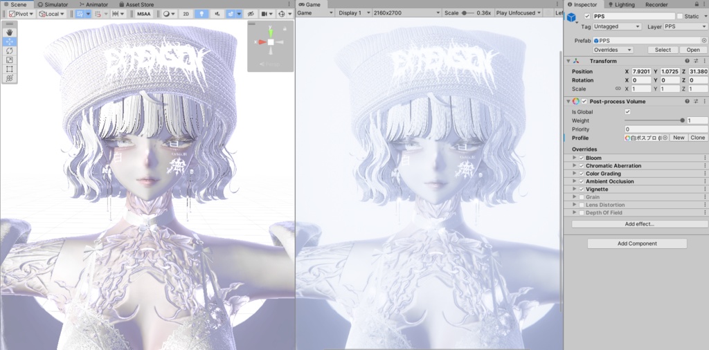白のポスプロ (Post-Processing/ポストプロセス) 🤍 #AbyssusOrbis