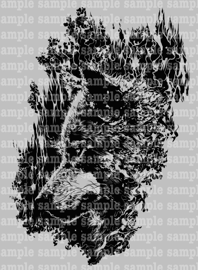 炎狼【TATTOO/刺青/入れ墨】