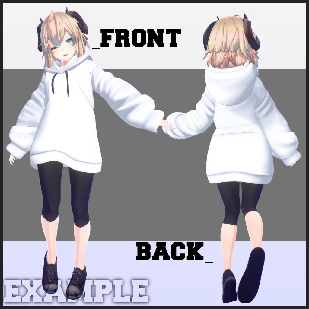 衣装モデル『シンプルパーカー-Simple Parka-』