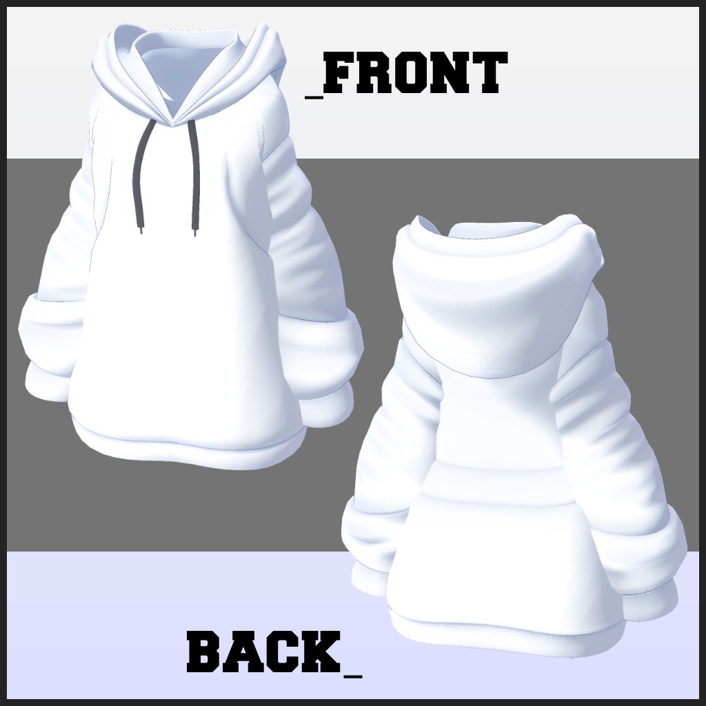 衣装モデル『シンプルパーカー-Simple Parka-』