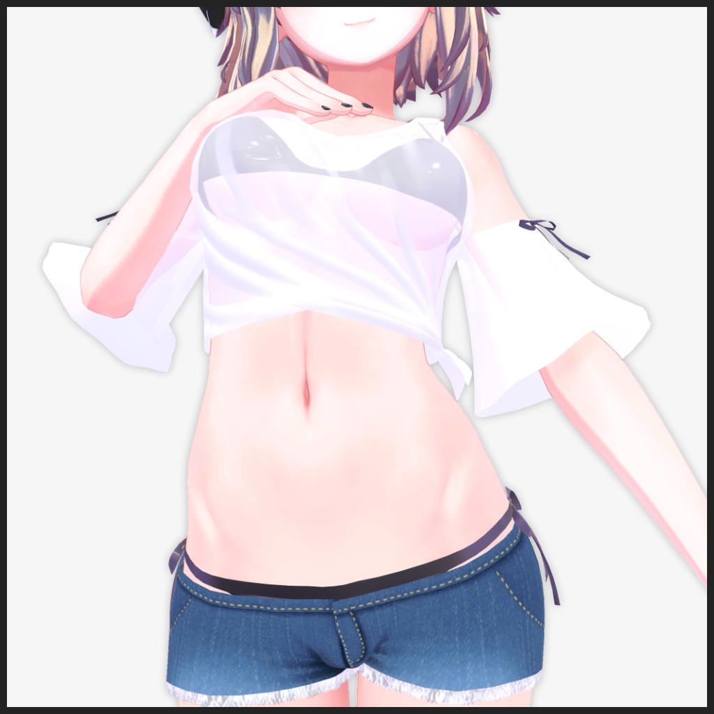 【メリノ、桔梗用】衣装モデル『肩切り水着-CS SwimWear-』