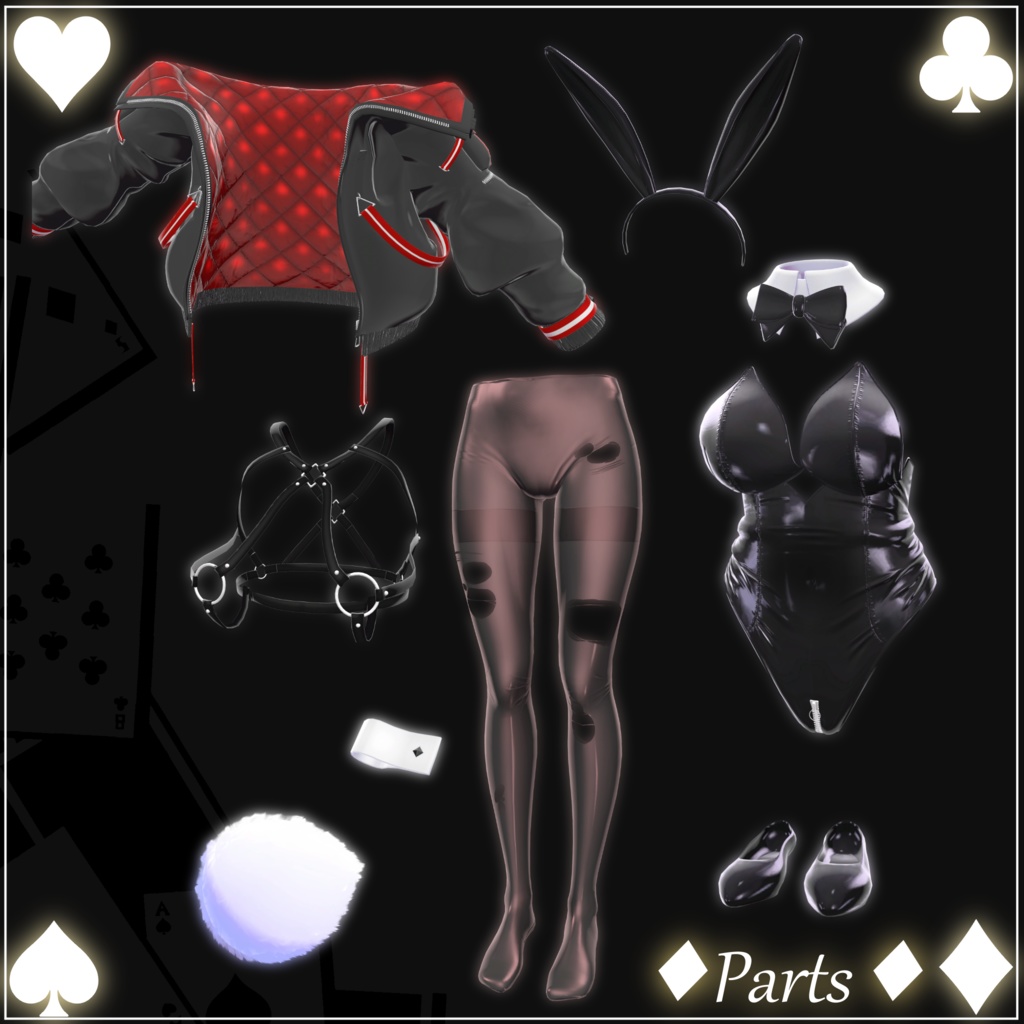 【12アバター対応】『ダイヤモンドバニー-Diamond_Bunny-』【MA対応】