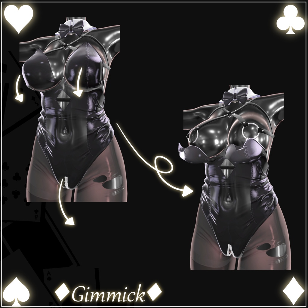 【12アバター対応】『ダイヤモンドバニー-Diamond_Bunny-』【MA対応】