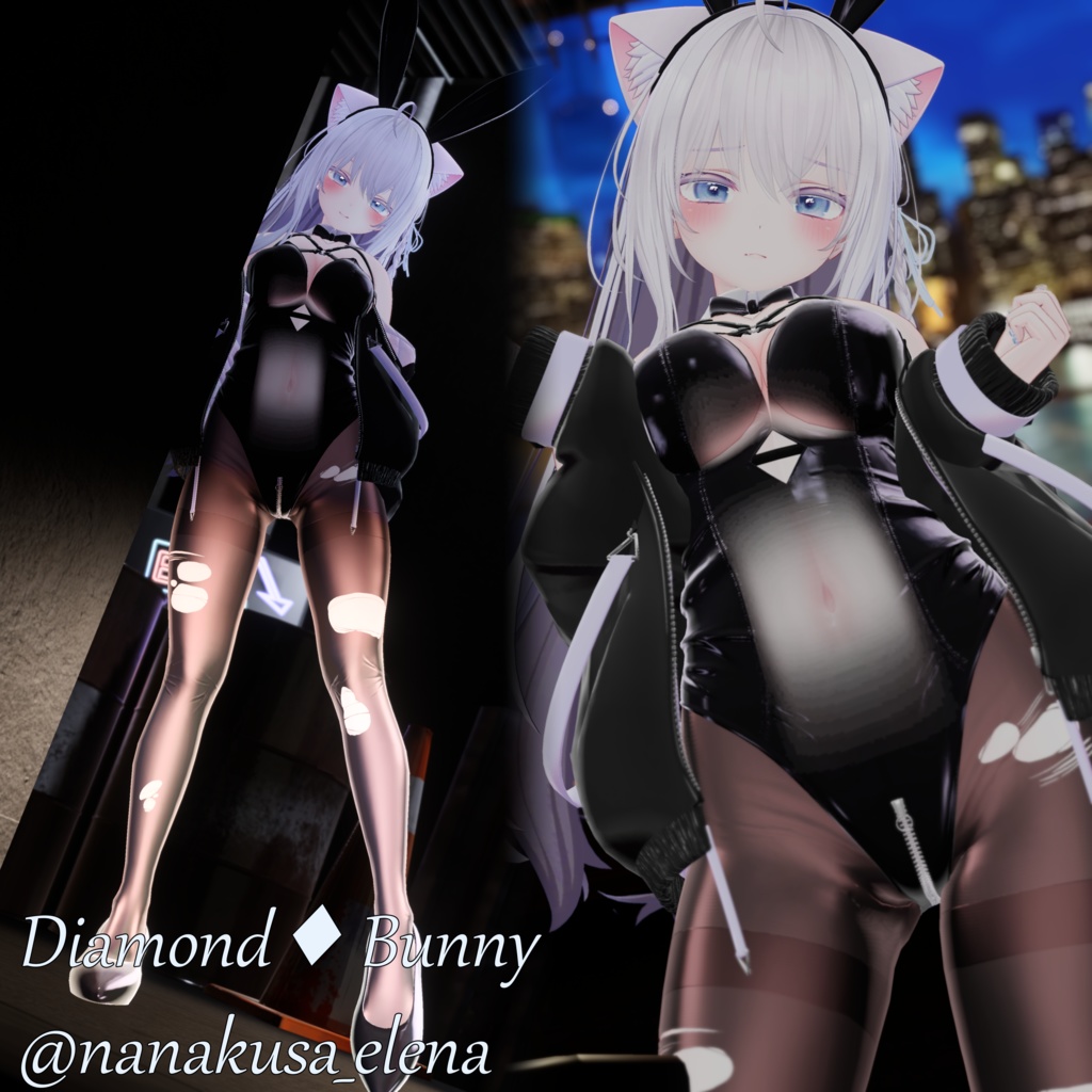 【12アバター対応】『ダイヤモンドバニー-Diamond_Bunny-』【MA対応】