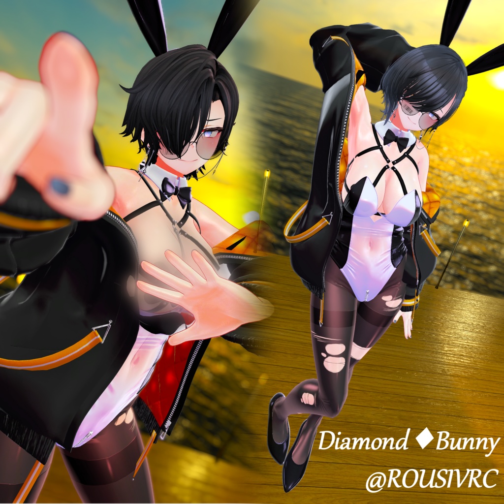 【12アバター対応】『ダイヤモンドバニー-Diamond_Bunny-』【MA対応】