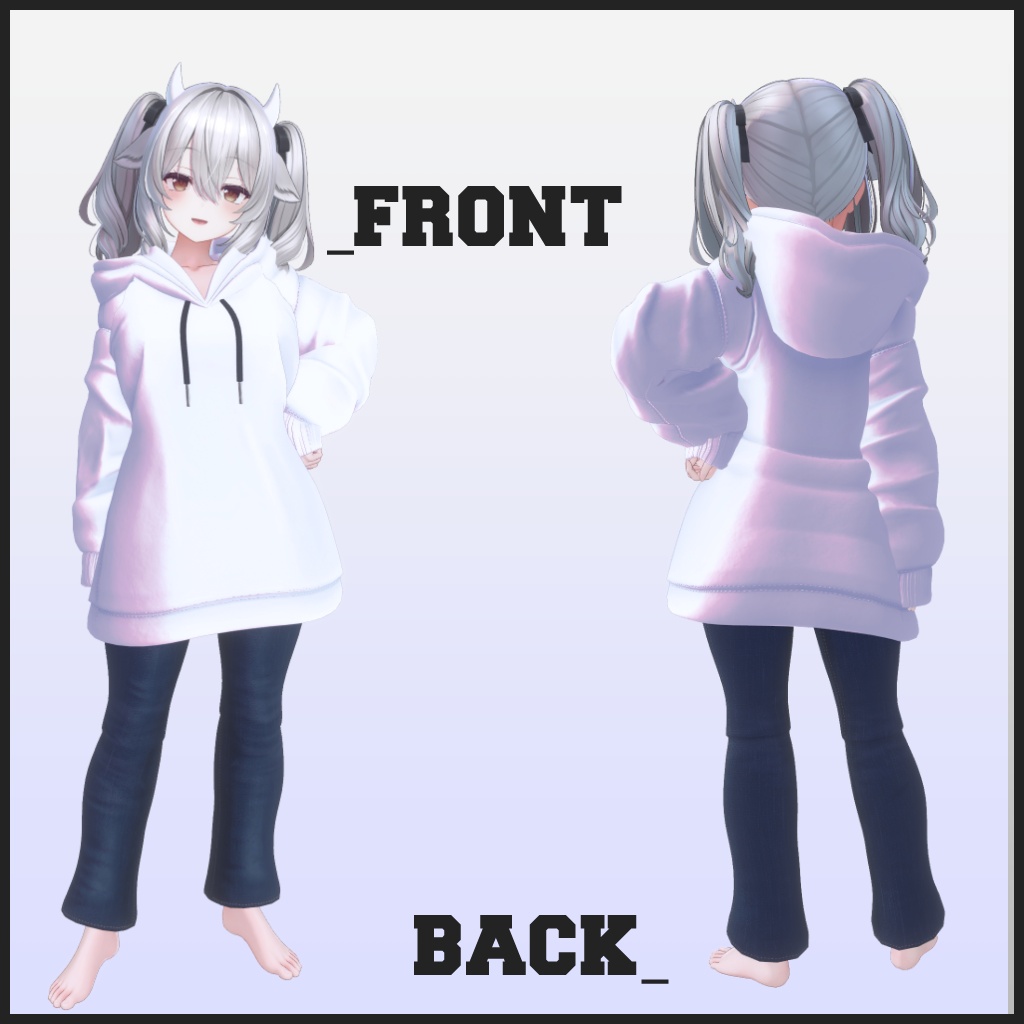NOW ON SALE【6アバター対応】シンプルパーカーセット-Simple Parka Set-