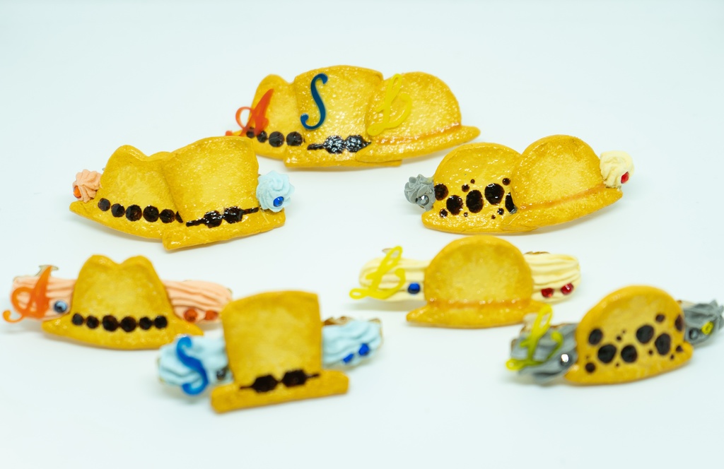 帽子クッキー風バレッタ