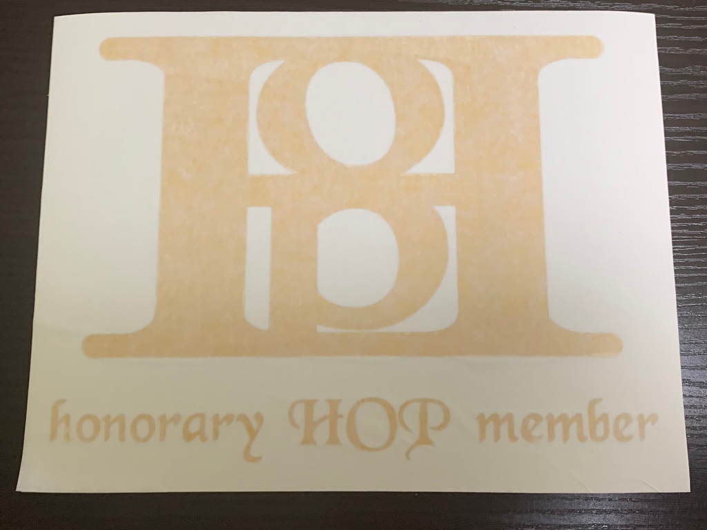 HOPゴールドステッカー