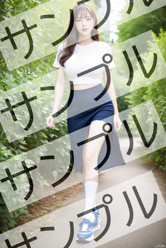 OLの休日コーデはミニスカ&ソックス&スニーカー - Office lady's holiday outfit is miniskirt, socks, and sneakers -