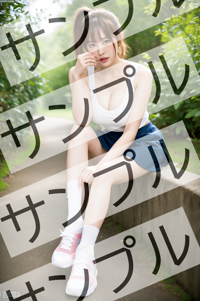 OLの休日コーデはミニスカ&ソックス&スニーカー - Office lady's holiday outfit is miniskirt, socks, and sneakers -