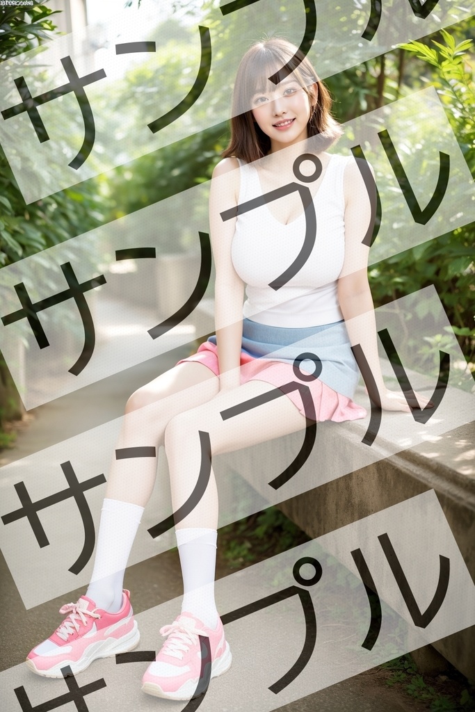 OLの休日コーデはミニスカ&ソックス&スニーカー - Office lady's holiday outfit is miniskirt, socks, and sneakers -