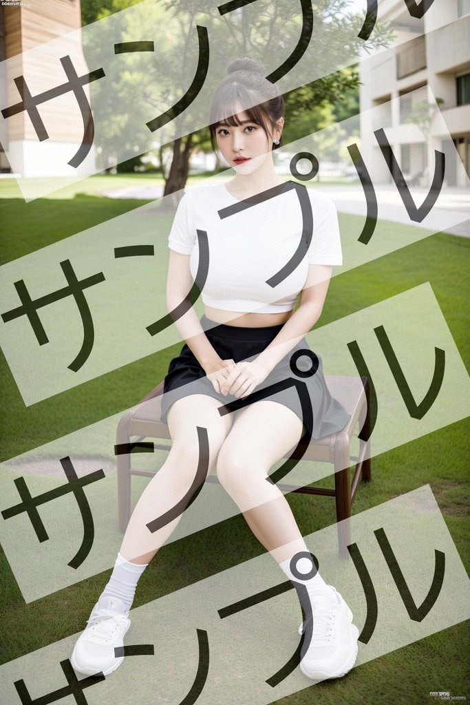 OLの休日コーデはミニスカ&ソックス&スニーカー - Office lady's holiday outfit is miniskirt, socks, and sneakers -