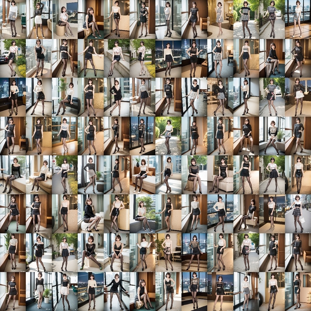 ボブカットのOLの美しすぎるスト脚とパンプス - Bob-cut office lady's beautiful legs and pumps -